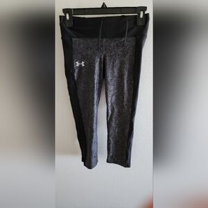 Under Armour Charcoal and Black Patterned Leggings